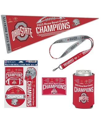 Wincraft Ohio State Buckeyes College Football Playoff 2025 Rose Bowl Champions Five-Piece Fan Pack