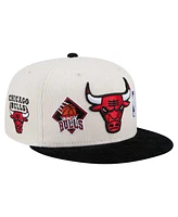 New Era Men's Cream Chicago Bulls Two-Tone 9FIFTY Snapback Hat