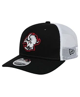 New Era Men's Black/White Buffalo Sabres Core Trucker 9SEVENTY Stretch-Snap Hat