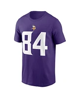 Nike Men's Randy Moss Purple Minnesota Vikings Retired Player Name Number T-Shirt