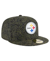 New Era Men's Black Pittsburgh Steelers Geo 59FIFTY Fitted Hat