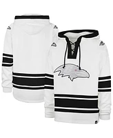 '47 Brand Men's White Baltimore Ravens After Image Superior Lacer Pullover Hoodie