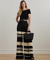 Lauren Ralph Women's Off-the-Shoulder Cropped Sweater