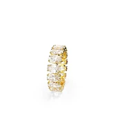 Swarovski Matrix Gold-Tone Plated Oval Cut Ring