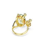 Swarovski Gema Gold-Tone Plated Open Ring