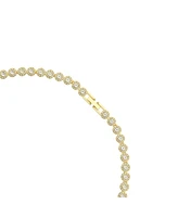 Swarovski Una Angelic Gold-Tone Plated Round Cut Necklace and Bracelet Set