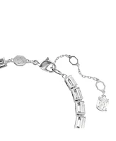 Swarovski Matrix Baguette Cut White Rhodium Plated Tennis Bracelet