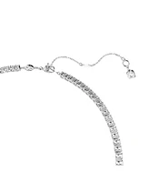 Swarovski Matrix Round Cut White Rhodium Plated Y Necklace