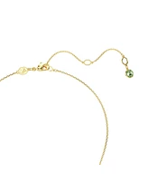 Swarovski Chroma Cushion Cut Multicolored Gold-Tone Plated Pendant Necklace