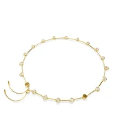 Swarovski Imber Mixed Cuts White Gold-Tone Plated Tennis Necklace