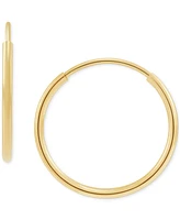 2-Pc. Set Polished Endless Wire Small Hoop Earrings in 10k Gold