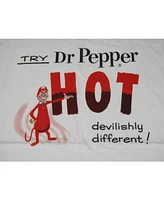 Dr. Pepper Men's Dr Hot Soda Pop White T-shirt-Large