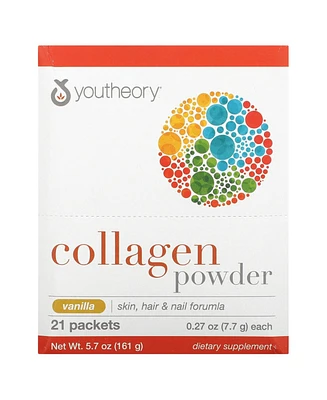 Youtheory Collagen Powder Vanilla 21 Packets