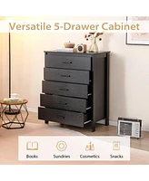 Modern 5-Drawer Multipurpose Chest Dresser for Stylish and Efficient Storage Any Room