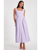 Quiz Women's Square Neck Skater Midi Dress