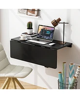 Mounted Folding Table for Small Spaces, Space-Saving Design Home or Office Use