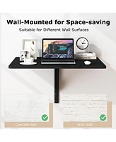 Mounted Folding Table for Small Spaces, Space-Saving Design Home or Office Use