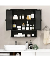 Bathroom Wall-Mount Mirror Cabinet Organizer for Stylish Storage and Space-Saving Solutions
