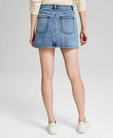 And Now This Women's Drawstring Denim Mini Skirt, Exclusively at Macy's