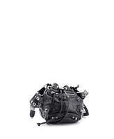 Pre-Owned Balenciaga Xs Le Cagole Giant Studs Bucket Bag Leather