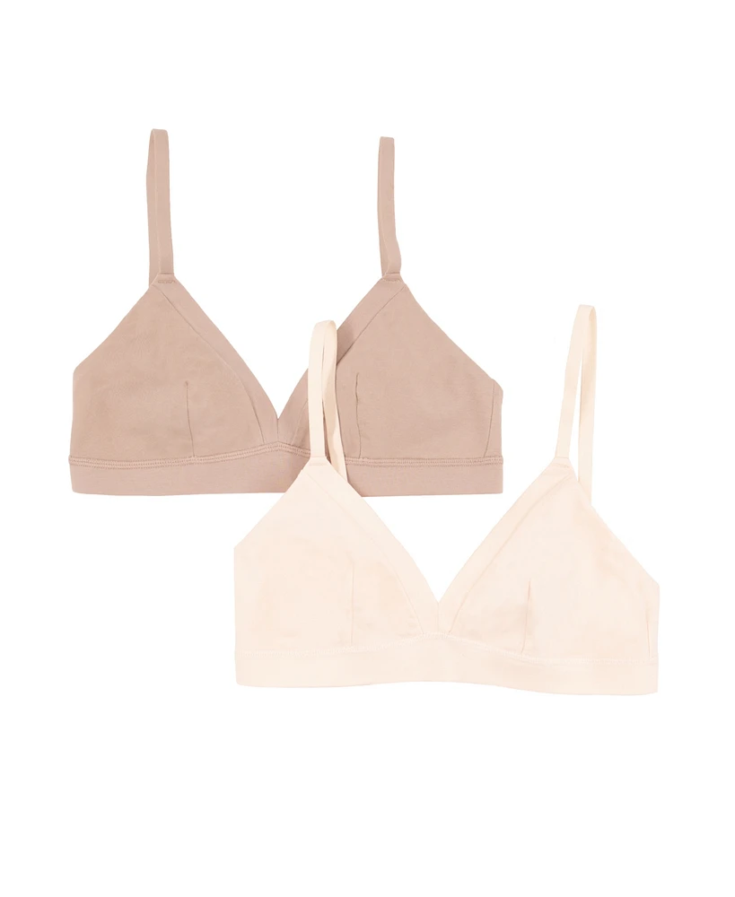 Felina Women's 2-Pack Pima Cotton Bralette