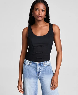 And Now This Women's Bow-Trim Sleeveless Top, Exclusively at Macy's