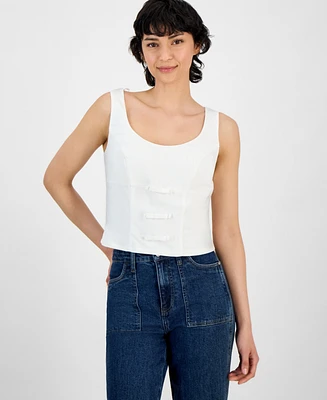 And Now This Women's Bow-Trim Sleeveless Top, Exclusively at Macy's