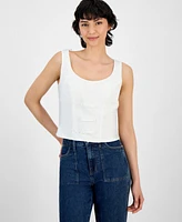 And Now This Women's Bow-Trim Sleeveless Top, Exclusively at Macy's