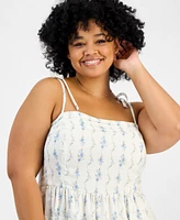 And Now This Trendy Plus Floral Fit & Flare Dress, Exclusively at Macy's