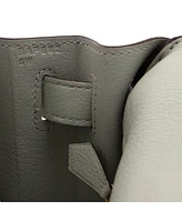 Pre-Owned HERMES Kelly 28 Handbag Grey Togo with Gold Hardware