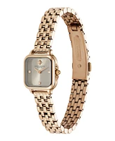 Olivia Burton Women's Grosvenor Mini Rose Gold Tone Bracelet Watch, 20mm