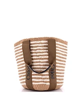 Pre-Owned Chloe Large x Mifuko Woody Tote Raffia