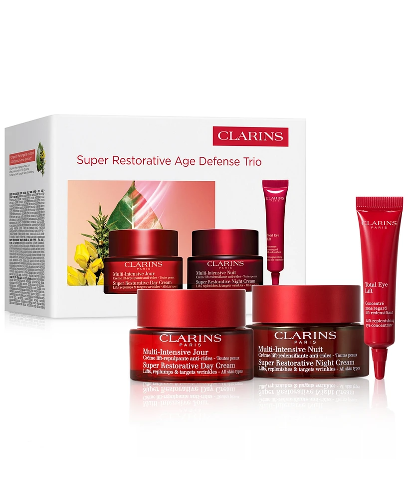Clarins 3-Pc. Limited-Edition Super Restorative Day & Night Skincare Set
