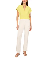 Vince Camuto Women's V-Neck Cap-Sleeve Top