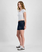 Celebrity Pink Juniors' Mid-Rise Basic Shorts
