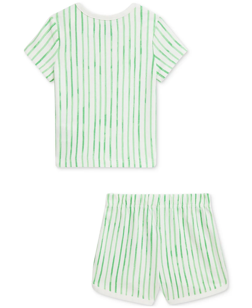Polo Ralph Lauren Baby Boys Striped Jersey Tee & Short Set
