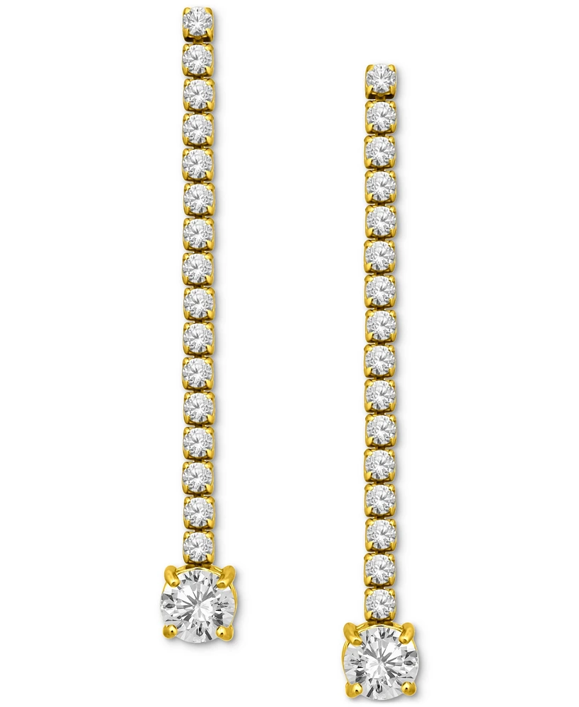 Giani Bernini Cubic Zirconia Linear Drop Earrings, Exclusively at Macy's