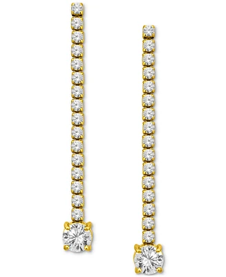 Giani Bernini Cubic Zirconia Linear Drop Earrings, Exclusively at Macy's