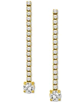 Giani Bernini Cubic Zirconia Linear Drop Earrings, Exclusively at Macy's