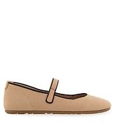 Aerosoles Women's Perry Knit Round Toe Mary Jane Flats
