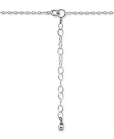 Giani Bernini Cubic Zirconia Pave Cross Pendant Necklace (1/5 ct. t.w.) in Sterling Silver, 16" + 2" extender
