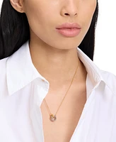Kate Spade New York Set Stone Interlink Pendant Necklace, 16" + 3" extender