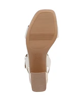 Naturalizer Women's Rose Block Heel Open Square Toe Platform Sandals