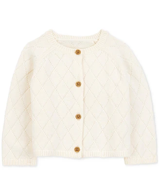 Carter's Baby Girls Cotton Button-Up Cardigan