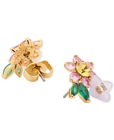 Kate Spade New York Gold-Tone Mixed Stone Flower Cluster Stud Earrings