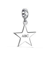 Bling Jewelry Patriotic Flag Star Dangle Charm Bead Sterling Silver for European Bracelet