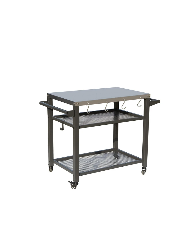 Mondawe 3-Shelf Outdoor Grill Table