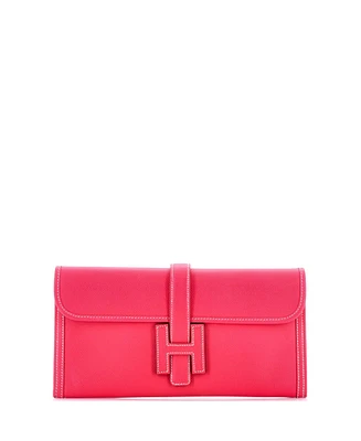 Pre-Owned HERMES 29 Jige Elan Clutch Epsom