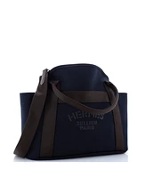 Pre-Owned HERMES Sac De Pansage Groom Handbag Canvas