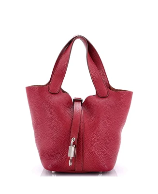 Pre-Owned HERMES Pm Picotin Lock Bag Clemence
